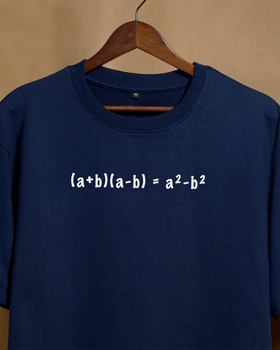 a² - b² = Navy Blue Oversized T-shirt