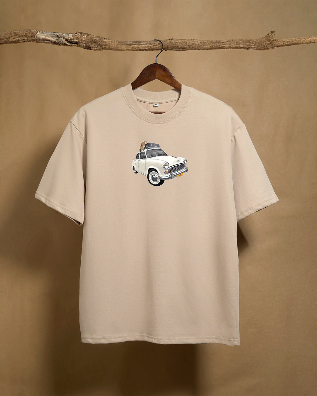 Ambassador Beige Unisex Oversized 240GSM T-shirt