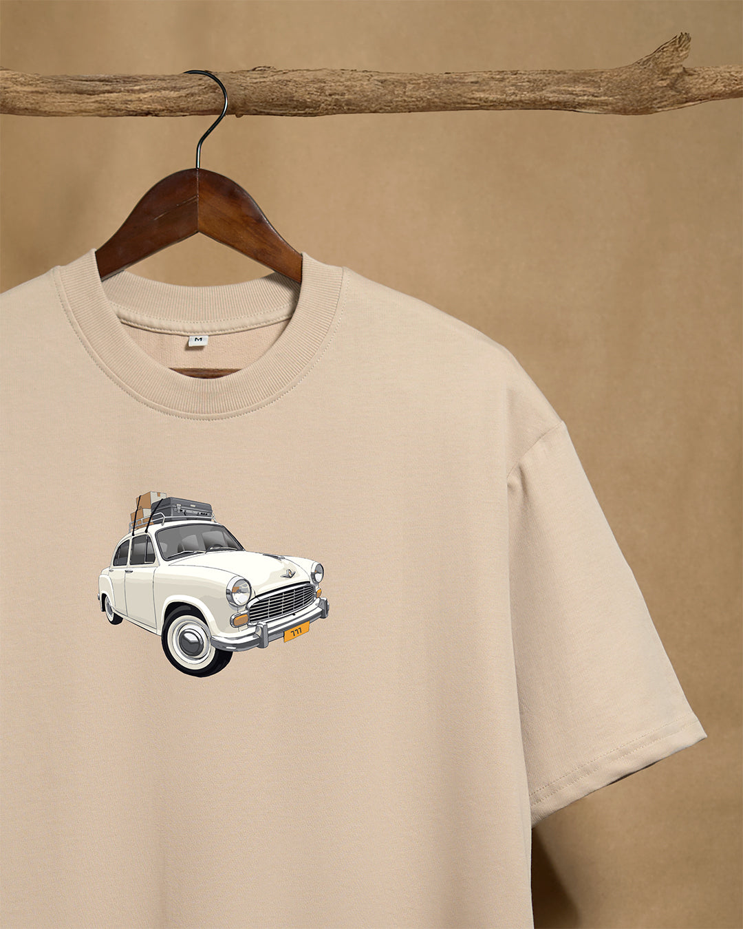 Ambassador Beige Unisex Oversized 240GSM T-shirt