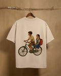 Bicycle Beige Oversized 240GSM T-shirt - Peyth