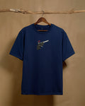 Cap Gun Navy Blue Unisex Oversized 240GSM T-shirt - Peyth