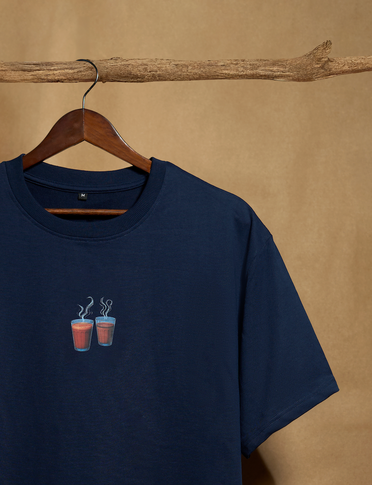 Chaya Navy Blue Oversized T-shirt