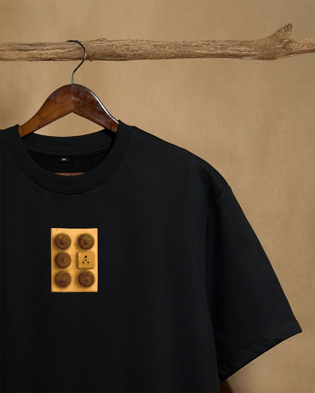 Eeyal Black Oversized T-shirt 240GSM