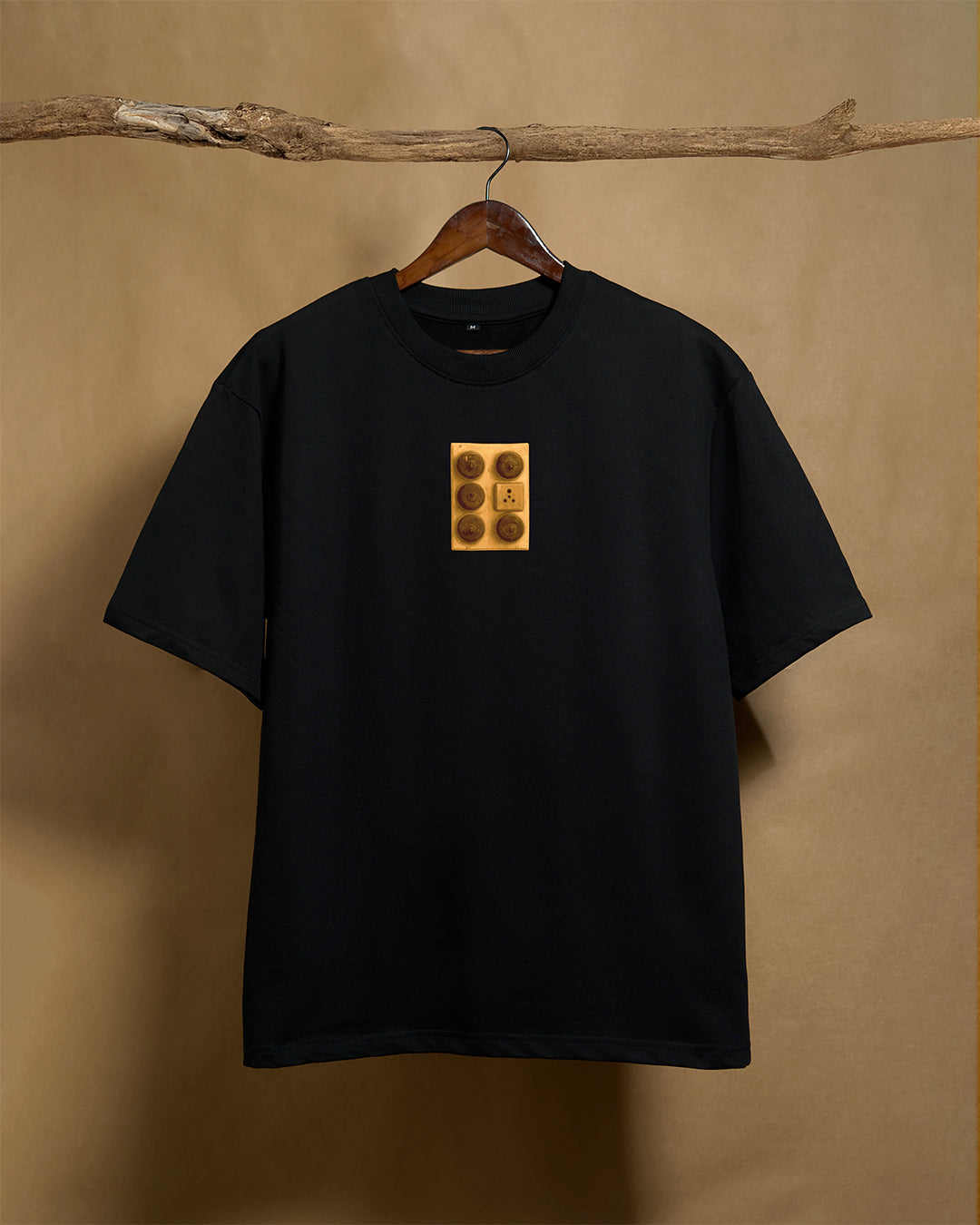 Eeyal Black Oversized T-shirt 240GSM