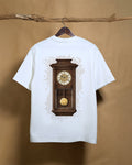 White Gadikaram unisex oversized T-shirt by Printrove, showing the back design with a relaxed fit and 240GSM fabric.