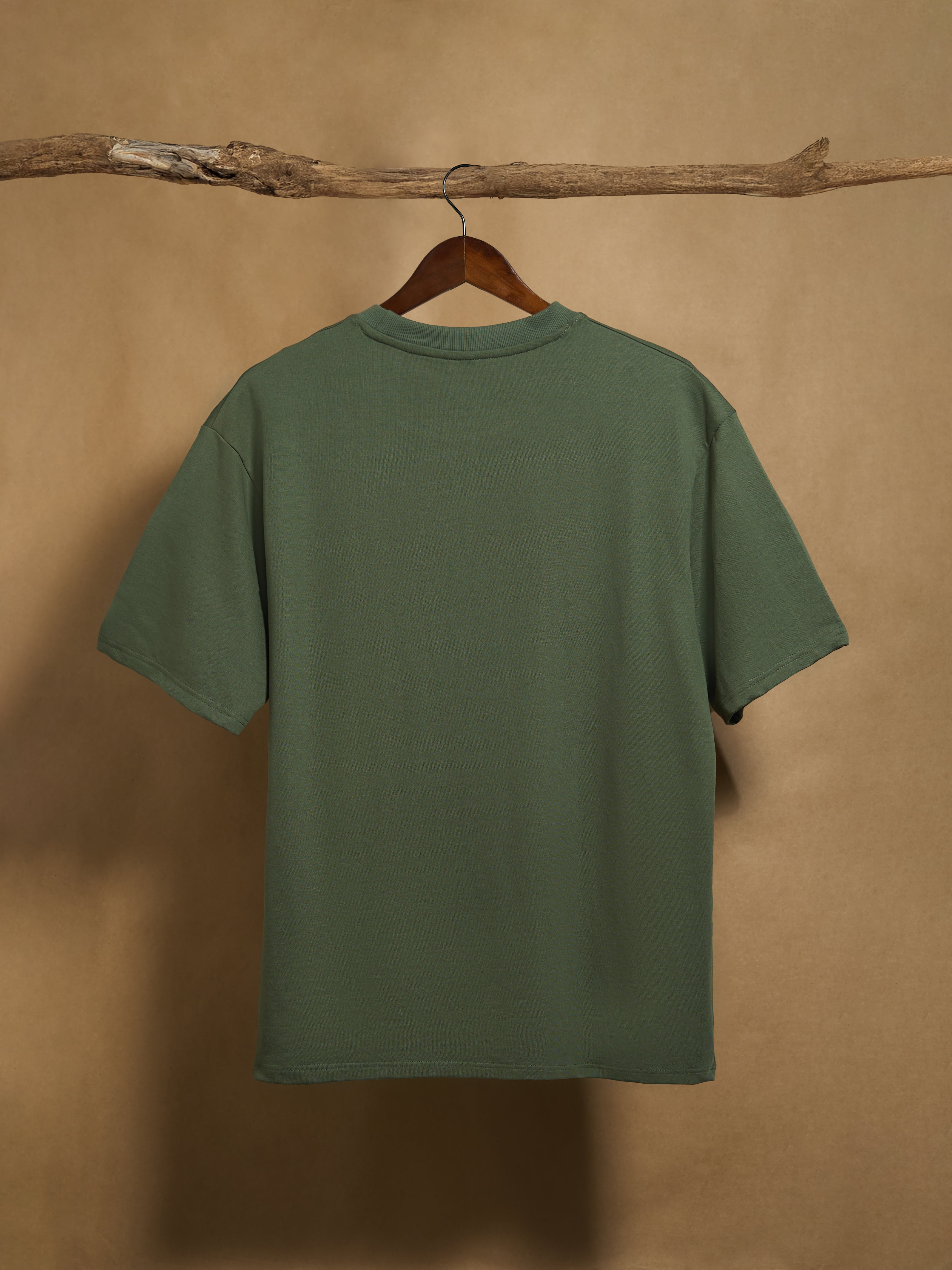 Just an Omni Forest Green 240gsm Unisex Oversized T-Shirt - Peyth