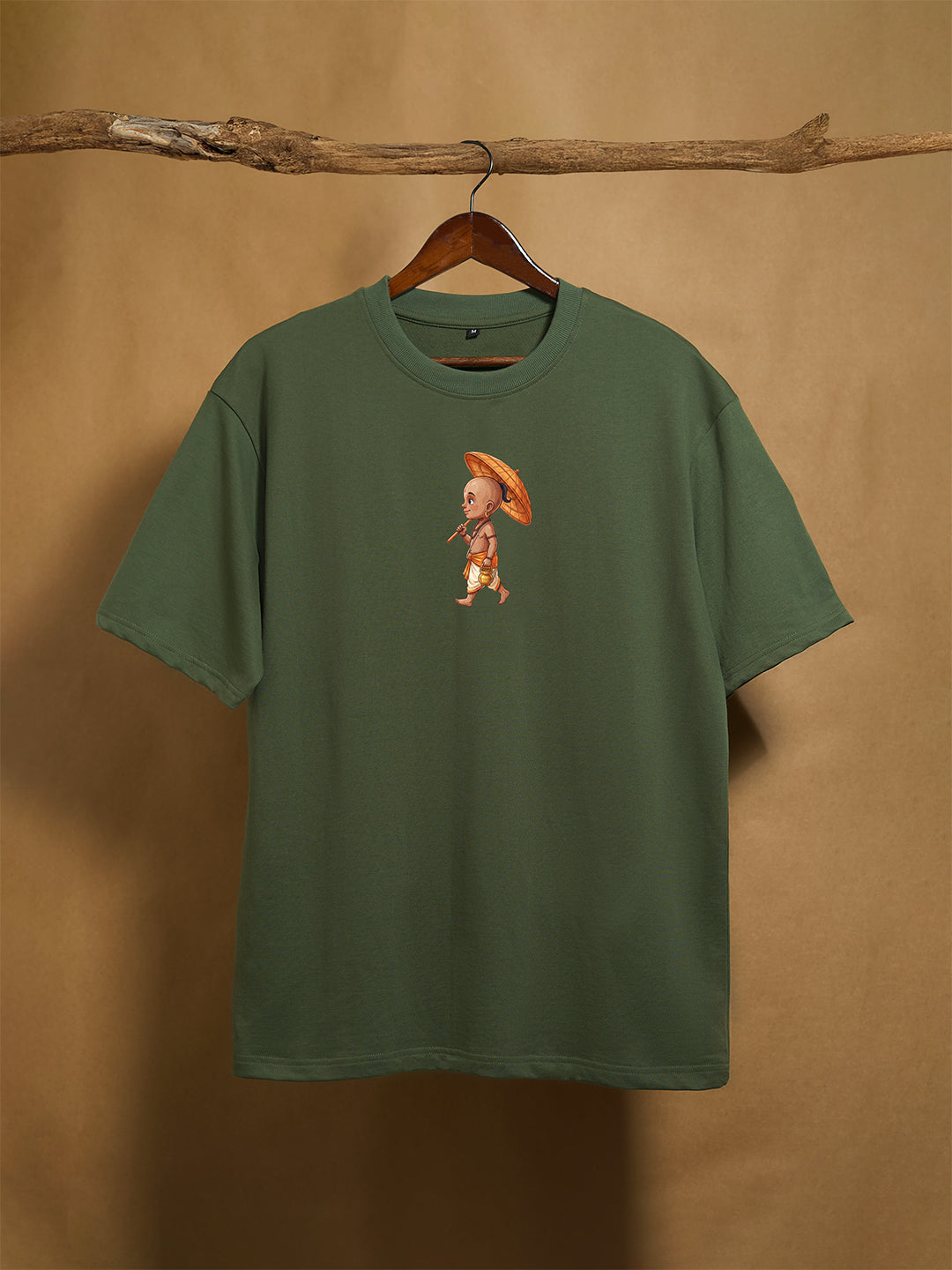 Vamanan Forest Green Unisex Oversized 240GSM T-shirt 100% Combed Cotton