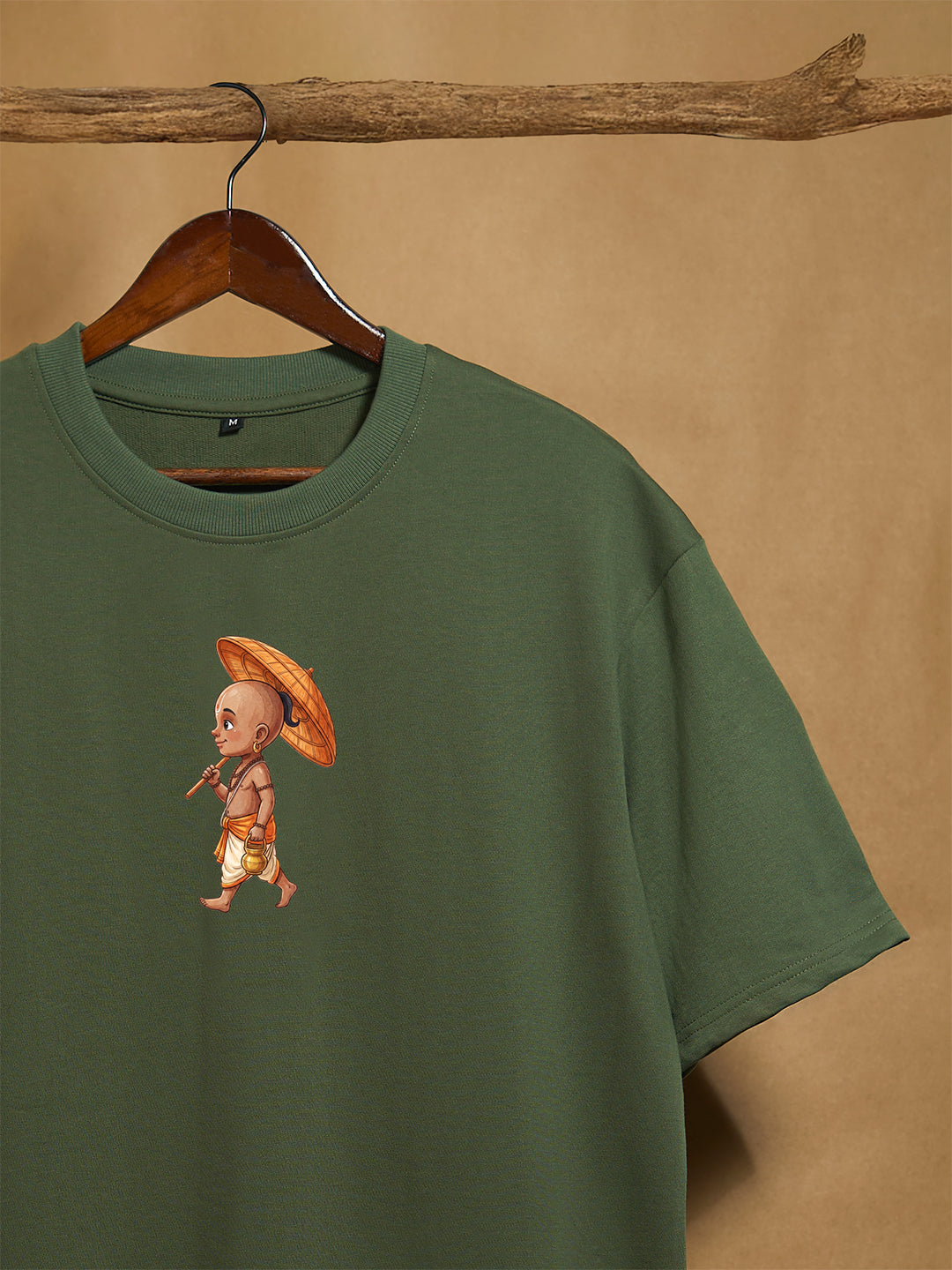 Vamanan Forest Green Unisex Oversized 240GSM T-shirt 100% Combed Cotton