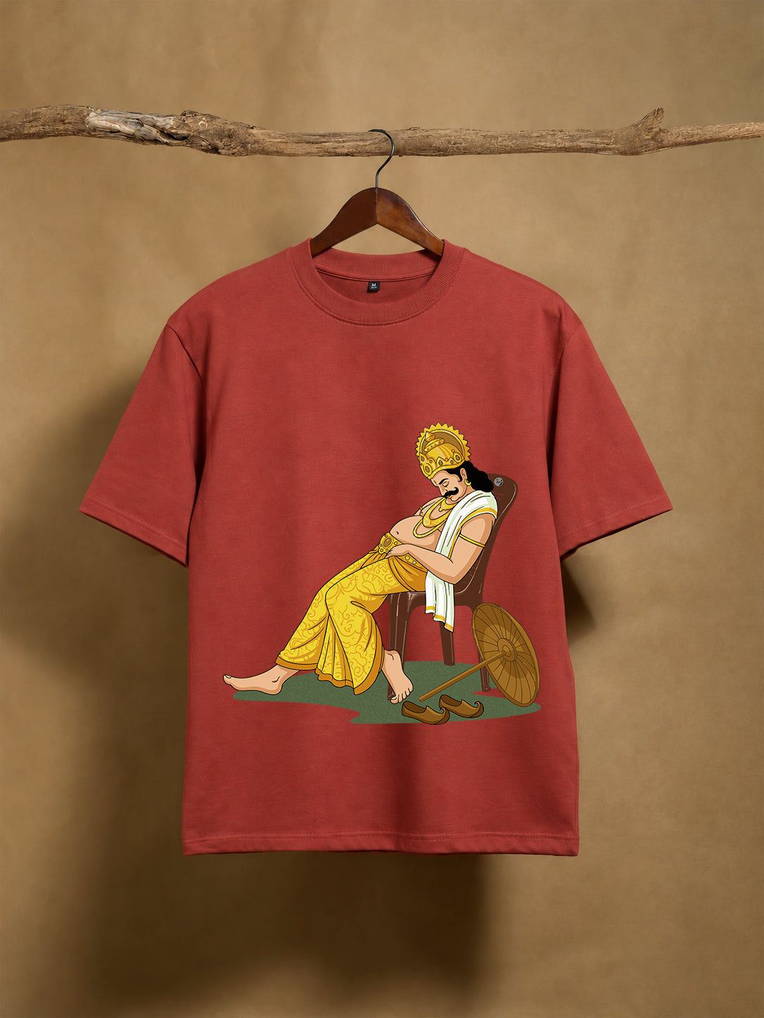 Sleepy Maveli Coral 240GSM Unisex Oversized Classic T-Shirt