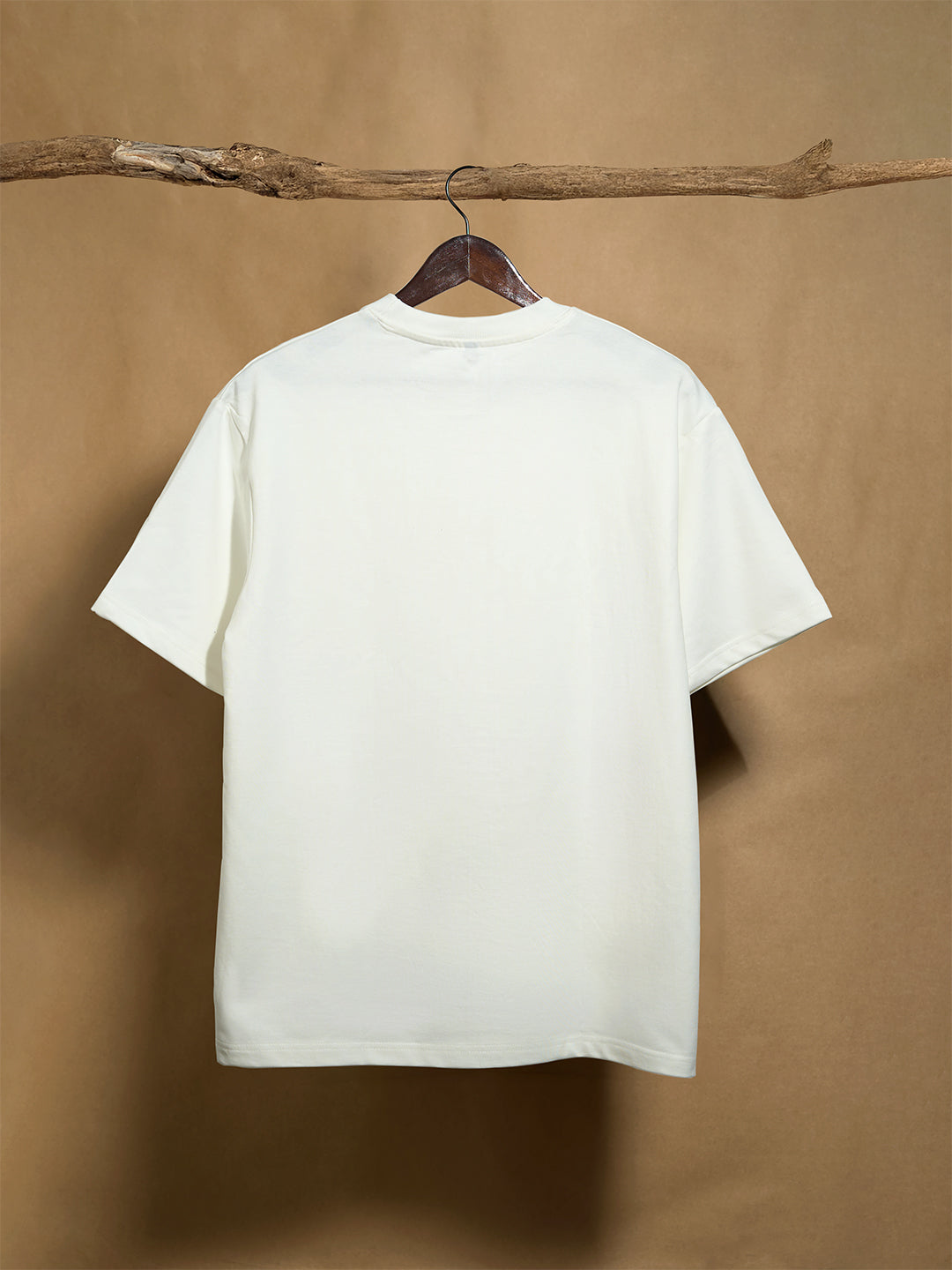 Stick Ice White 100% Combed Cotton 240GSM Oversized T-shirt - Peyth
