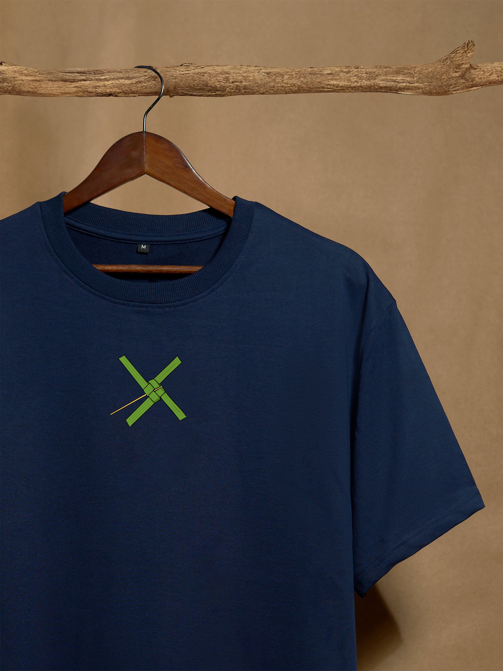 Ola Pambaram Navy Blue Oversized T-shirt - Peyth