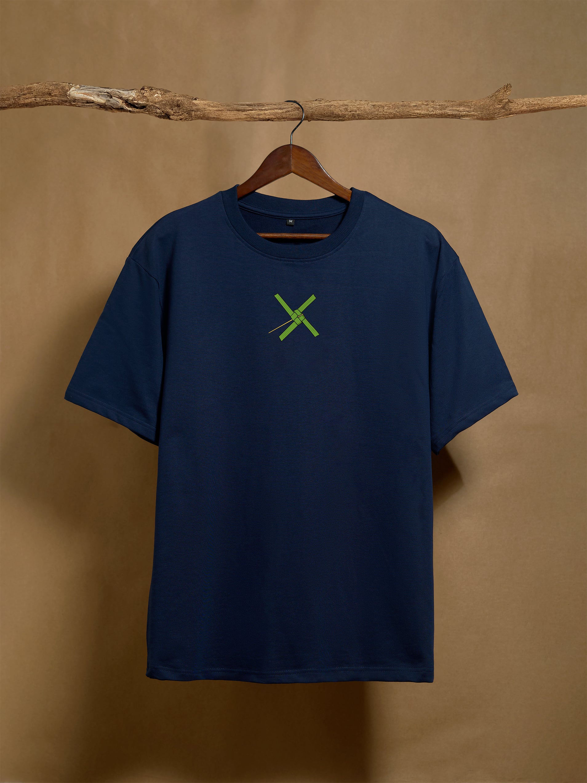 Ola Pambaram Navy Blue Oversized T-shirt - Peyth