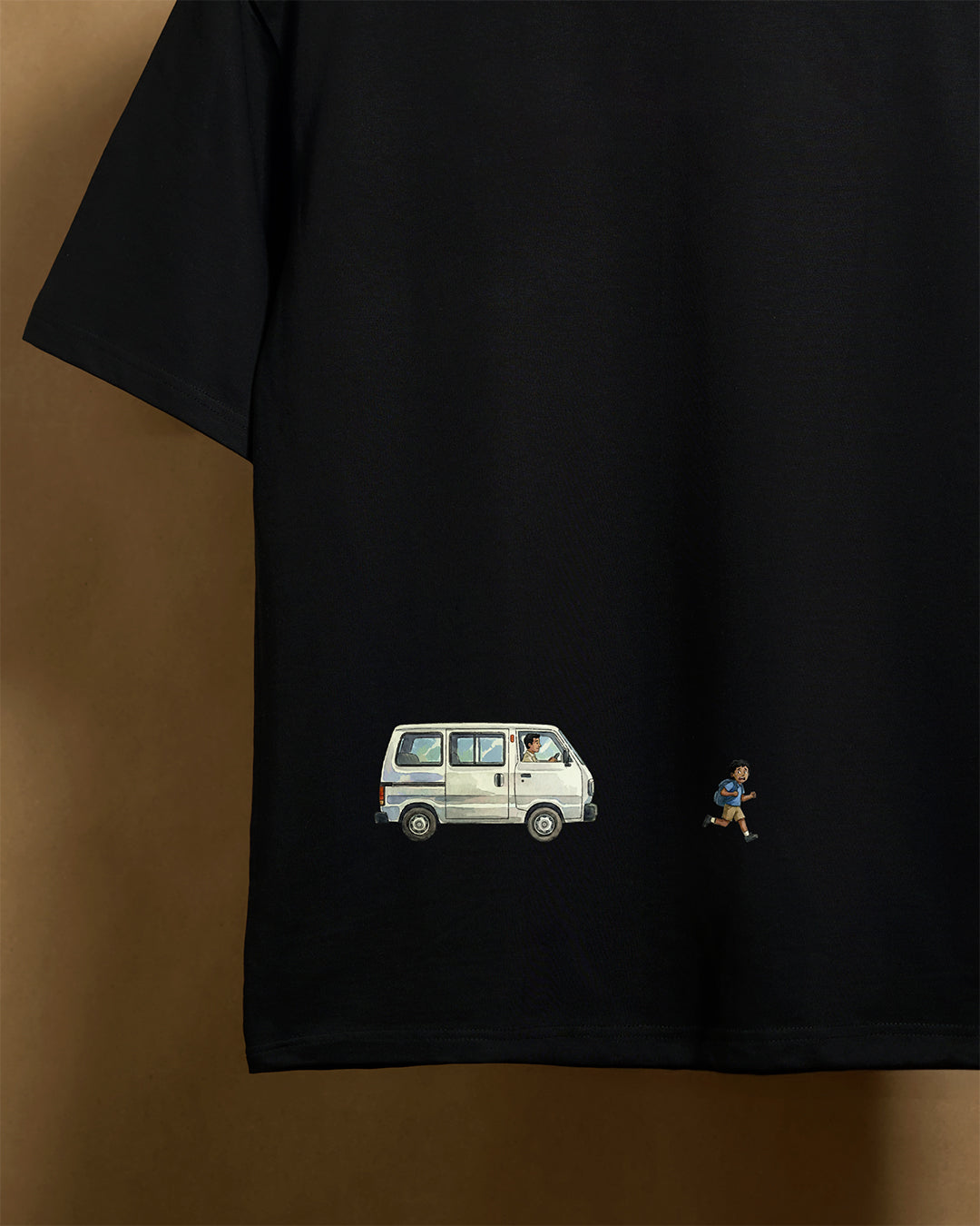 Just an Omni Black 240gsm Unisex Oversized T-Shirt - Peyth