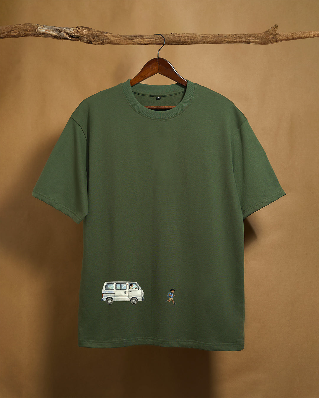 Just an Omni Forest Green 240gsm Unisex Oversized T-Shirt - Peyth