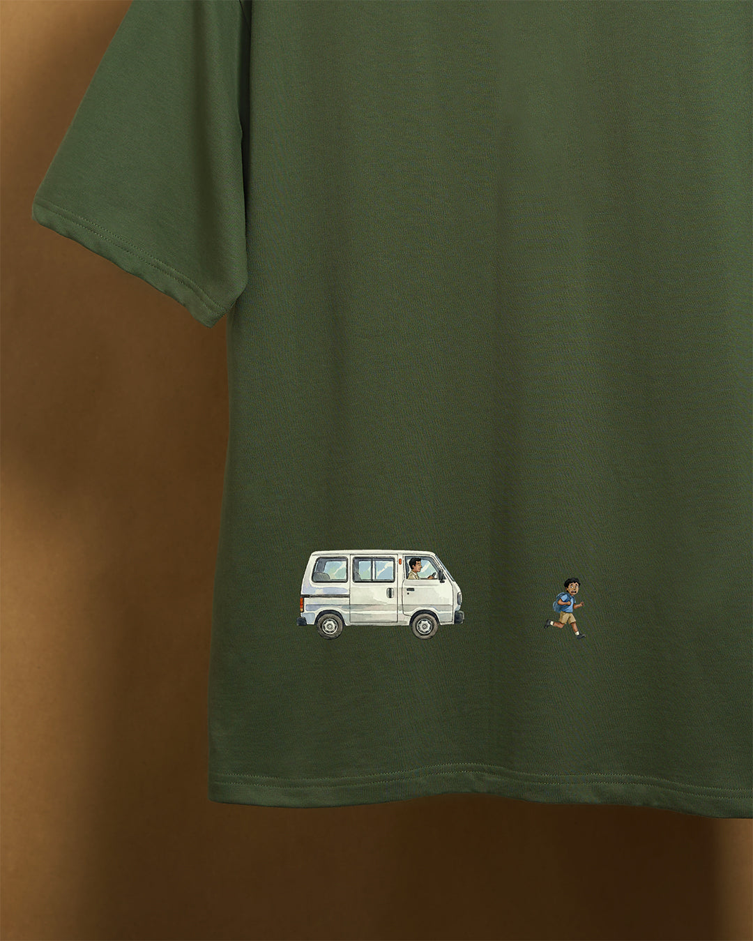 Just an Omni Forest Green 240gsm Unisex Oversized T-Shirt - Peyth