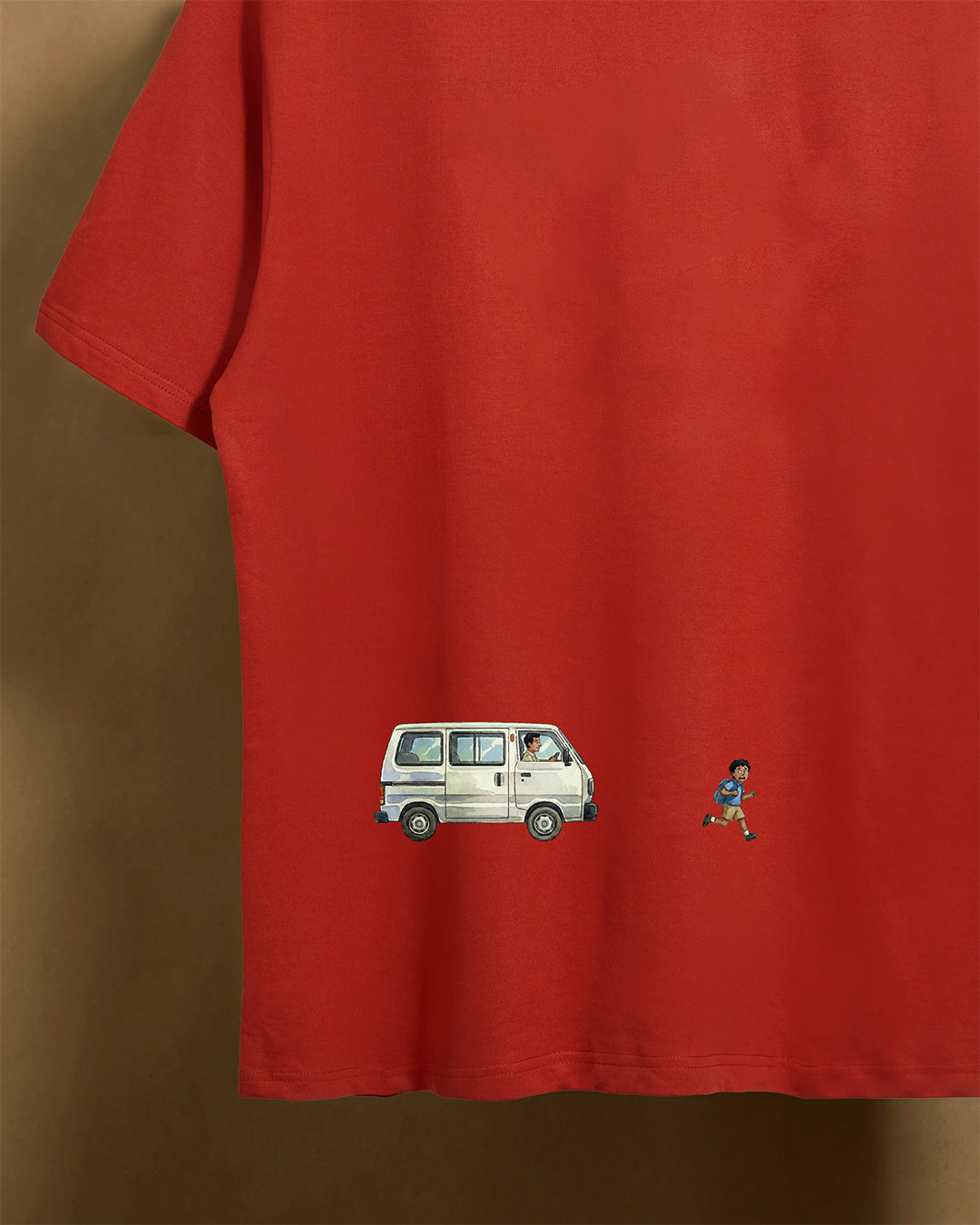 Just an Omni Brick Red 240gsm Unisex Oversized T-Shirt (Copy) - Peyth