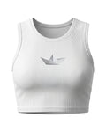 Paper Boat Crop Tank Top