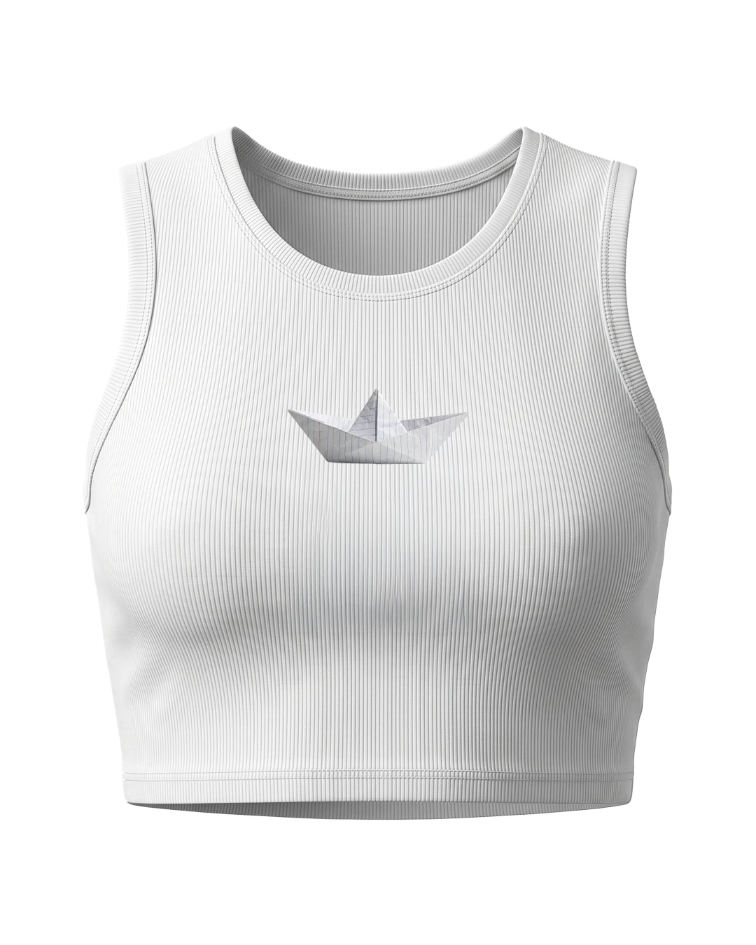Paper Boat Crop Tank Top