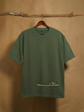 Vanji 100% Forest Green Combed Cotton Oversized T-Shirt - Peyth