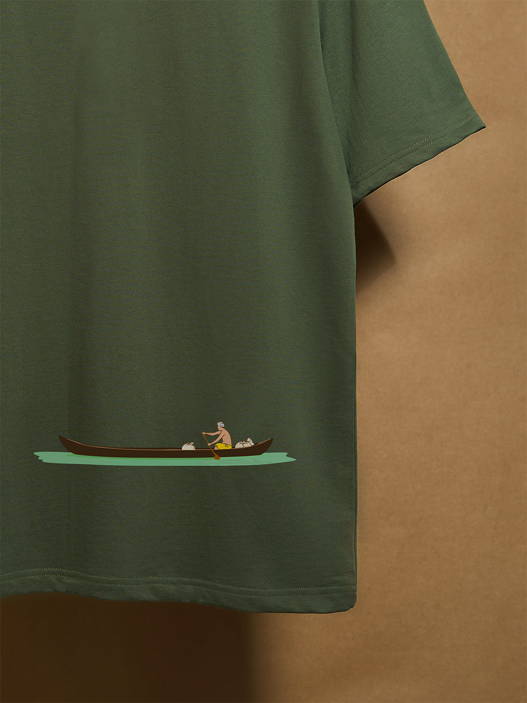 Vanji 100% Forest Green Combed Cotton Oversized T-Shirt - Peyth