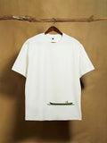 Vanji White 100% Combed Cotton Oversized T-Shirt - Peyth