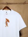 Vamanan White Unisex Oversized 240GSM T-shirt 100% Combed Cotton